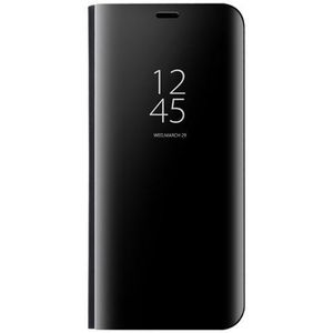 FANFO Beschermhoes voor Samsung Galaxy S10e, Clear View Flip Cover Transparant, Standing Standing Spiegel Schokbestendig Draagbaar Case voor Samsung Galaxy S10e Zwart