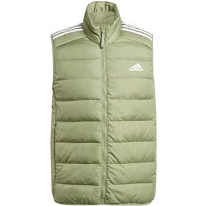 adidas Heren Essentials 3-Stripes Light Down Vest, tent green, M