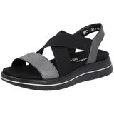 Remonte Dames D1J50 sandalen, nero/zwart / 02, 40 EU, zwart 02 zwart, 40 EU