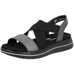 Remonte Dames D1J50 sandalen, nero/zwart / 02, 38 EU, zwart 02 zwart, 38 EU