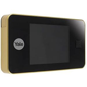 Yale 45-0500-1432-00-02-01 - standaard digitale deurspion 500 - live viewing - hoogwaardige camera - goud