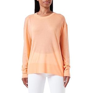 BOSS C_eknit T-shirt voor dames, Licht/Pastel Orange833, XL