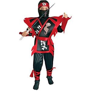 Ciao kobra ninja kostuum voor kinderen, zwart/rood