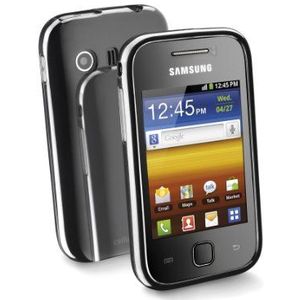 Cellular Line SHCKycarXYYBK Backcover met displaybeschermfolie voor Samsung Galaxy Y zwart