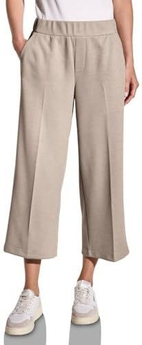 Street One Dames Melange Culotte, Moonstone Sand, 38W / 26L