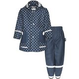 Playshoes Regen-Set Regenbroek regenpak, gestippeld, 80 (2 stuks) uniseks kinderen, Polka Dot Taille, 80 cm