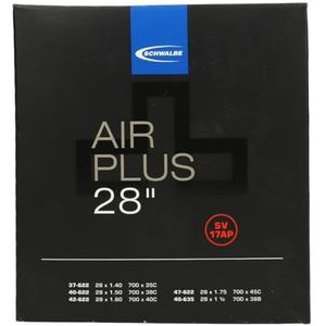 Schwalbe SV 17AP Air Plus unisex binnenband voor volwassenen, zwart, 71 cm