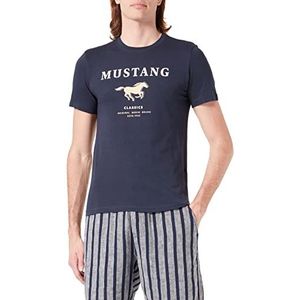 MUSTANG Heren Style Alex C Print T-Shirt, Outer Space 5330, XL, Outer Space 5330, XL