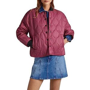 Pepe Jeans Dames Natasha Bloemen Rok, Rood (geplette bessen), L