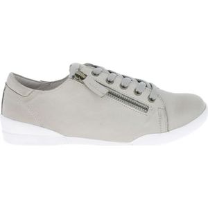Andrea Conti - 347839 - Damessneakers - Zilvergrijs - Leer