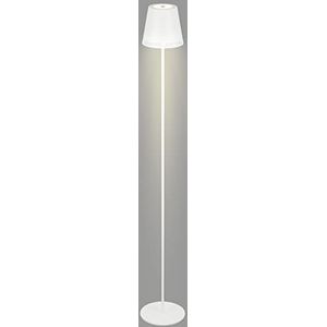 BRILONER - LED Vloerlamp op batterijen 3 in 1, traploos dimbaar, Touch, LED Vloerlamp Buiten, LED Vloerlamp Snoerloos, Wit