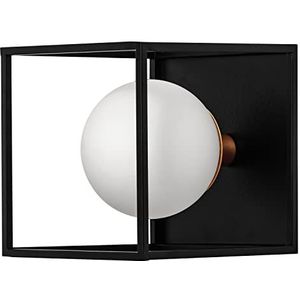 LEDVANCE DECOR Square Badezimmer-Wandleuchte 150X150 IP44, schwarz, G9 Sockel für den Austausch des Leuchtmittels, kann mit einfacher oder smarter Lampe bestückt werden, Schutzklasse IP20