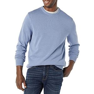 Amazon Essentials Men's Trui met ronde hals (verkrijgbaar in grote en lange maten), Licht Blauw, S