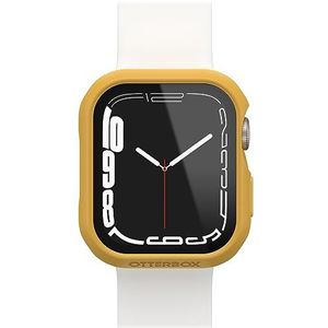 OtterBox Eclipse Watch-bumper met geïntegreerde glazen schermbeschermer voor Apple Watch Series 9/8/7 - 41mm, gehard glas, valbestendig, slanke beschermhoes voor Apple Watch, Geel