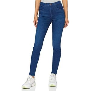 Wrangler dames Jeans High Rise Skinny, blauw (Deep Waters 69d)., 24W / 32L