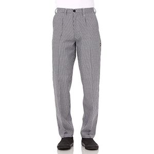 Chef Works traditionele managerbroek zwart en wit geruit 28 EU zwart/wit