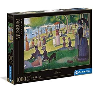 Clementoni Museum Collection-Sunday on la Grande J.S. - 1000 stukjes puzzel volwassenen - Made in Italy, 39613, No Color