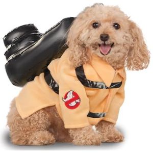 Rubie's Officieel hondenkostuum voor huisdieren, Ghostbusters, oranje, medium, hals tot staart, 45 cm, borst 51 cm