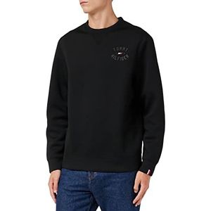 Tommy Hilfiger Heren Varsity Graphic Crew Sweatshirts, zwart, M, Zwart, M