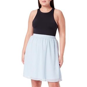 KAFFE Dames Skirt Above Knee-Length Elastische Taille Chiffon Bedrukte A-Line Fit, Windsurfer/crème bloem, 42