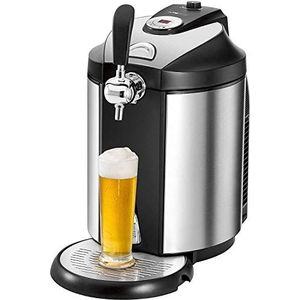 Clatronic® BZ 3740 Biertapsysteem voor alle gangbare biervaten van 5 liter, 5 liter met koeling van 2 °C - 12 °C, tapsysteem met led-display voor comfortabele temperatuurregeling