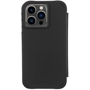 Case-Mate - Portemonnee Folio - MAGSAFE Hoesje voor iPhone 13 Pro - Compatibel met MAGSAFE Accessoires & Opladen - 10ft Drop Protection Leer - Zwart
