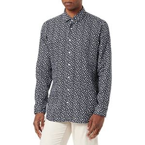 Seidensticker Men's Extra Slim Fit shirt met lange mouwen, donkerblauw, 41, donkerblauw, 41