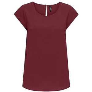 Onlnova Life Vis S/S Top, Cabernet, M
