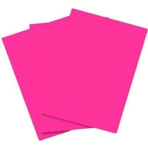 House of Card & Paper A4 80 GSM gekleurd papier - helder roze (pak van 50 vellen), HCP58