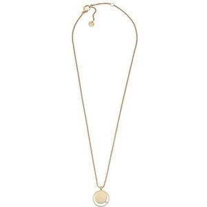 Skagen Ketting voor vrouwen Katrine, lengte: 406,4 mm + 50,8 mm, breedte: 16 mm, hoogte: 16 mm gouden roestvrij stalen halsketting, SKJ1620710, Length: 406mm + 50.80mm, Roestvrij staal Kristal, Geen
