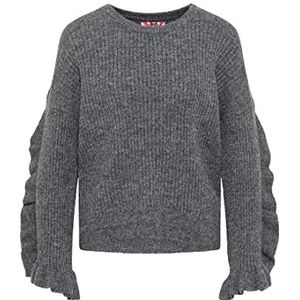 speedlight Dames gebreide trui 23719514-SP01, donkergrijs melange, XS/S, donkergrijs melange, XS/S