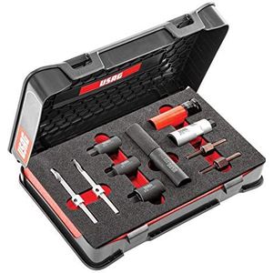 USAG U02720001 Universele set voor het verwijderen van moeren en schroeven tegen diefstal, zwart