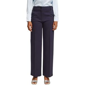 ESPRIT Collection Sporty Punto Mix & Match broek met rechte pijpen, Donkerblauw, 32