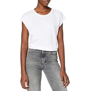 NOISY MAY Mathilde Essential Loose Long T-shirt met korte mouwen, wit (felwit felwit), XS
