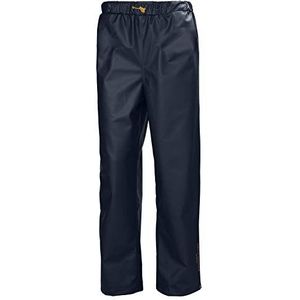 Helly-Hansen Workwear Gale waterdichte regenbroek voor heren met verstelbare, elastische taille en onderbeen met drukknopen, marineblauw - 3XL