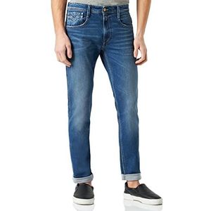 Replay Heren Anbass Jeans, 9 Medium Blue, 3432