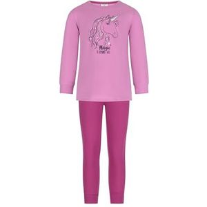 SALT AND PEPPER Girls Pyjama Print Eenhoorn, cyclamen, 92-98