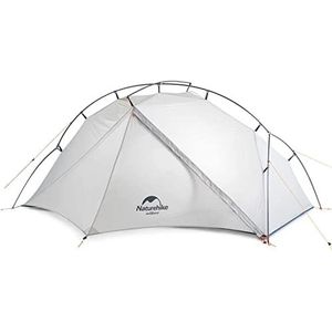 Naturehike VIK Tent Ultralicht 4 Seizoenen Backpacken Tenten met Footprint 15D Lichtste Draagbare Tent voor Kamperen Wandelen (Wit)