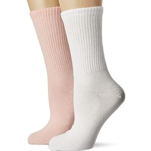 Calvin Klein Dames Crew Sock, Roze Combo, one size