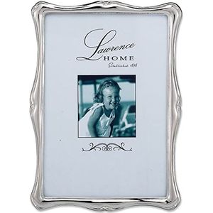 Lawrence Frames 710246 zilveren metalen romantiek fotolijst, 4 bij 6-inch