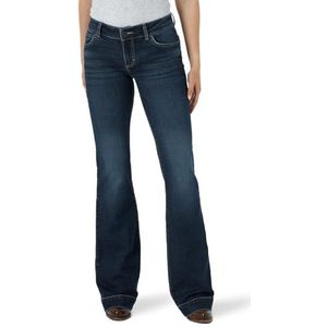 Wrangler Women's Retro Mae Mid Rise Wide Leg Trouser Jean