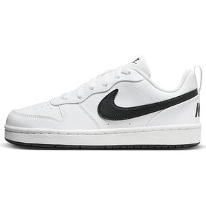 Nike Court Borough Low Recraft (Gs) sneakers voor jongens, wit zwart, 35.5 EU
