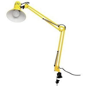 AIRAM Venla tafellamp E27 max 40W met verstelbare tafelbeugel geel (niet meegeleverd)
