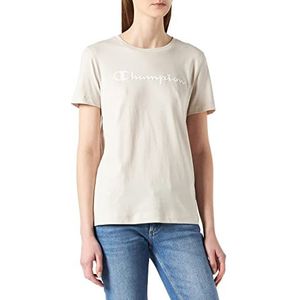 Champion Legacy American Classics Logo Regular S/S T-shirt voor dames, wit (taupe), M