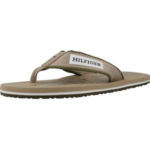Tommy Hilfiger - Beach Patch Flip Flops - Beige - Textiel