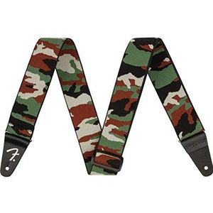 Fender® »WEIGHLOSS CAMO STRAP - 2""« Elastische gitaarriem in camouflage-look - 5cm breedte - kleur: Woodland Camo