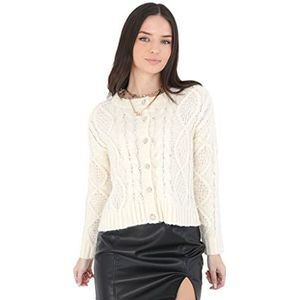 Brave Soul LKC-555ELEGANT Damesjas, crème, normaal, Crème, XS