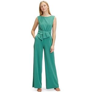 Vera Mont Jumpsuit voor dames met wijde pijpen, zijdeachtig groen, 38