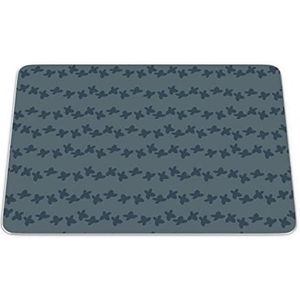 Bonamaison, Rechthoek digitaal bedrukte muismat, antislip onderkant, voor kantoor en thuis, afmetingen: 22x18 cm