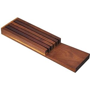 Continenta - Bloc à Couteaux - Houten Houder - Bruin - Voor 5 Couteaus